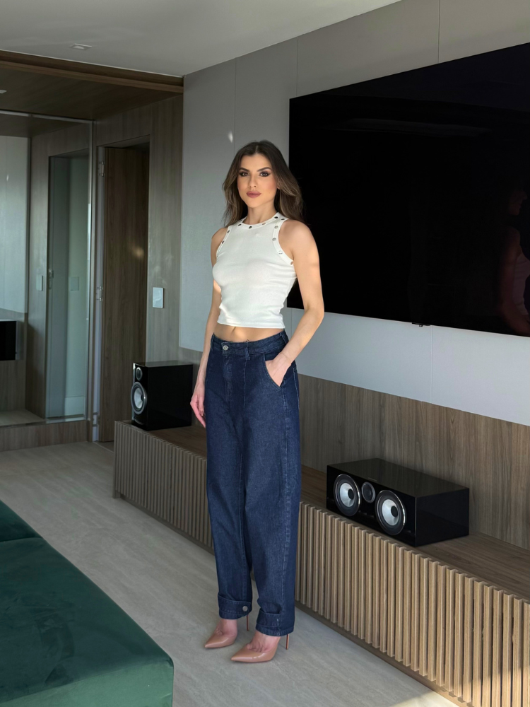 Calça Jeans Wide Balloon