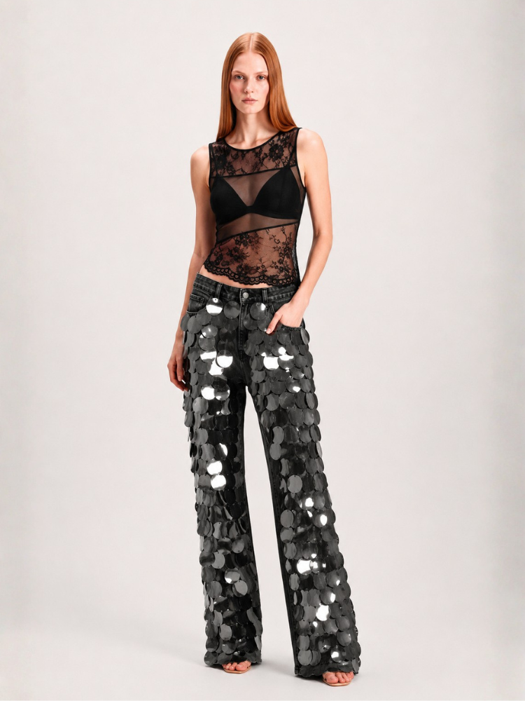 Calça Wide Leg Renaissense