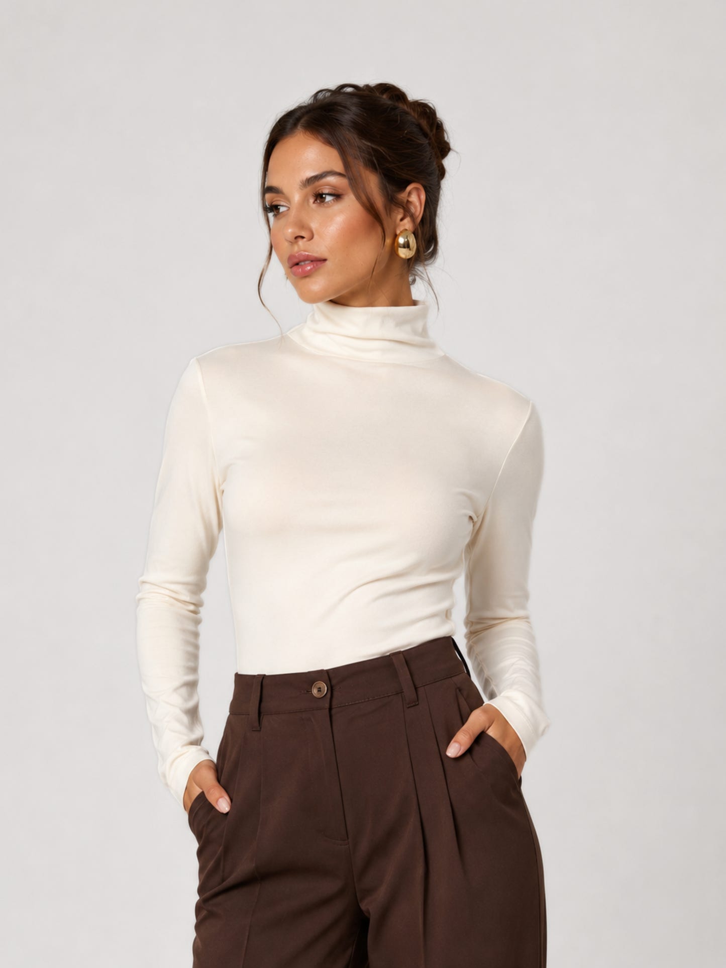 Blusa Manga Longa Malha Comfy