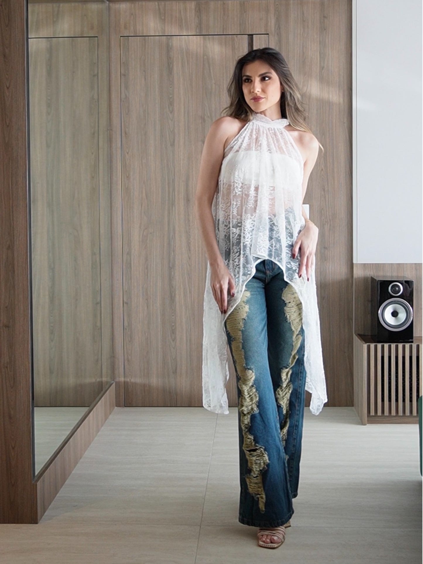 Calça Wide Leg Montblanc