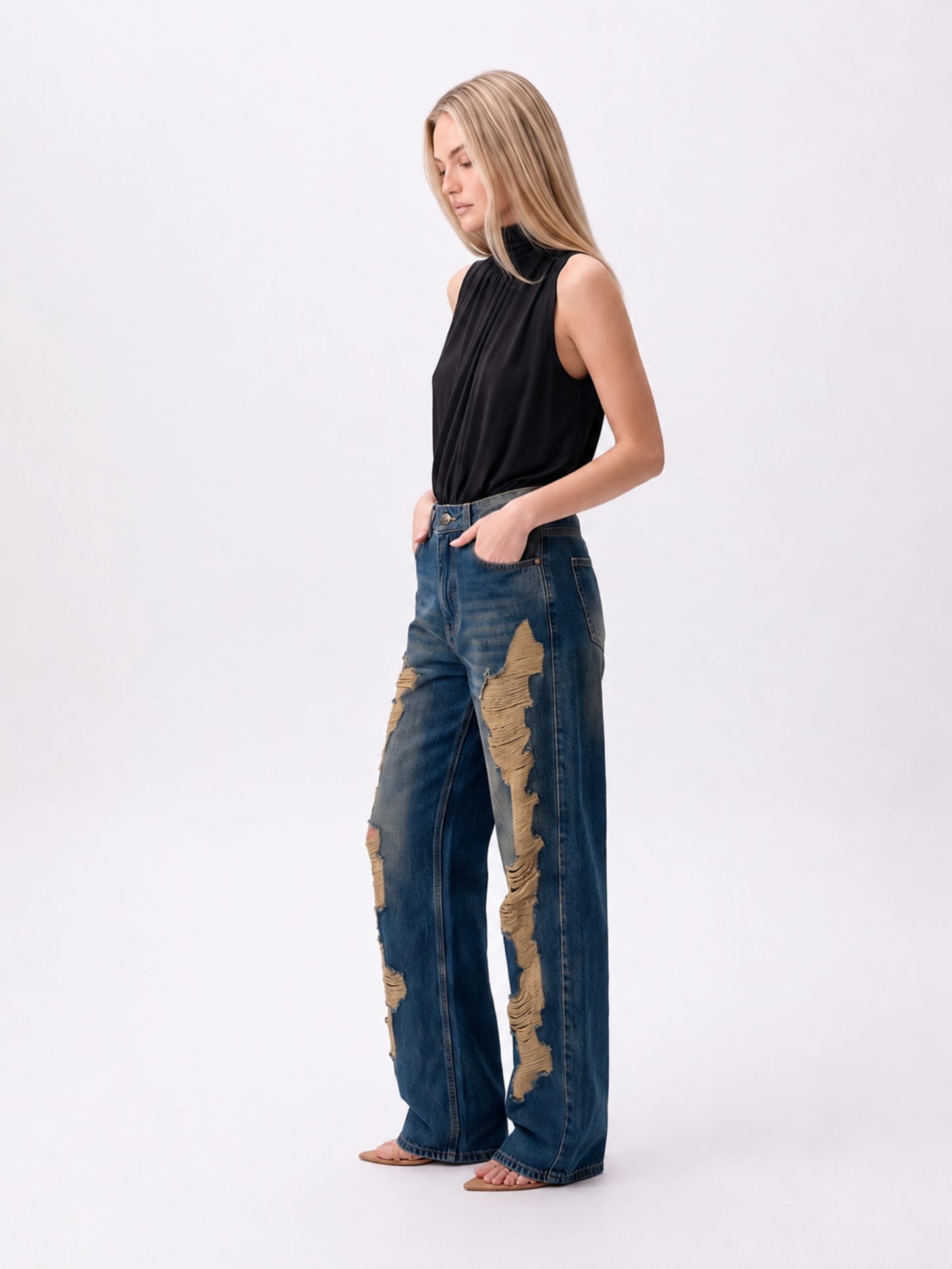 Calça Wide Leg Montblanc