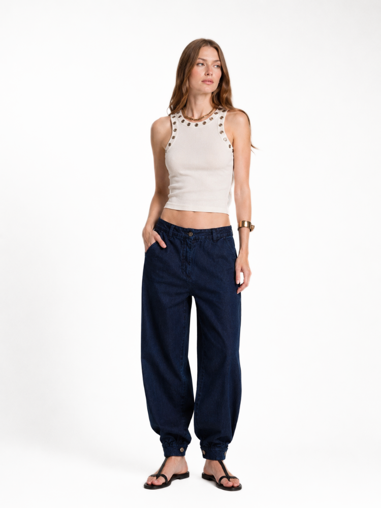 Calça Jeans Wide Balloon